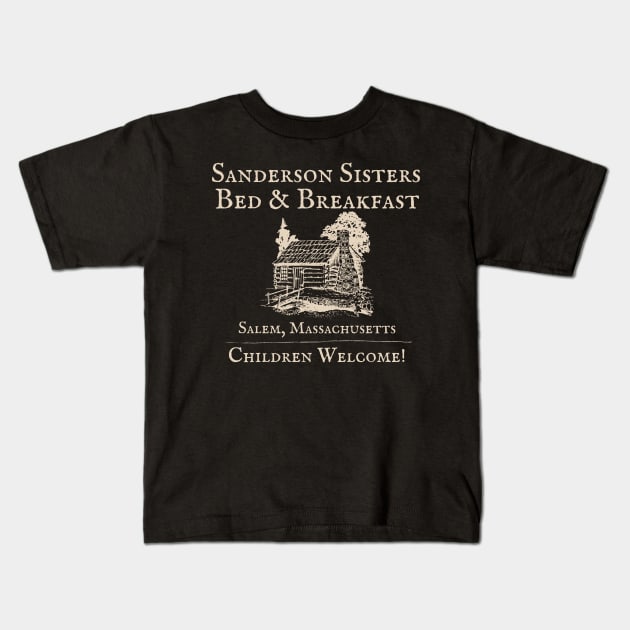 The Sanderson Sisters Bed and Breakfast Kids T-Shirt by MalibuSun